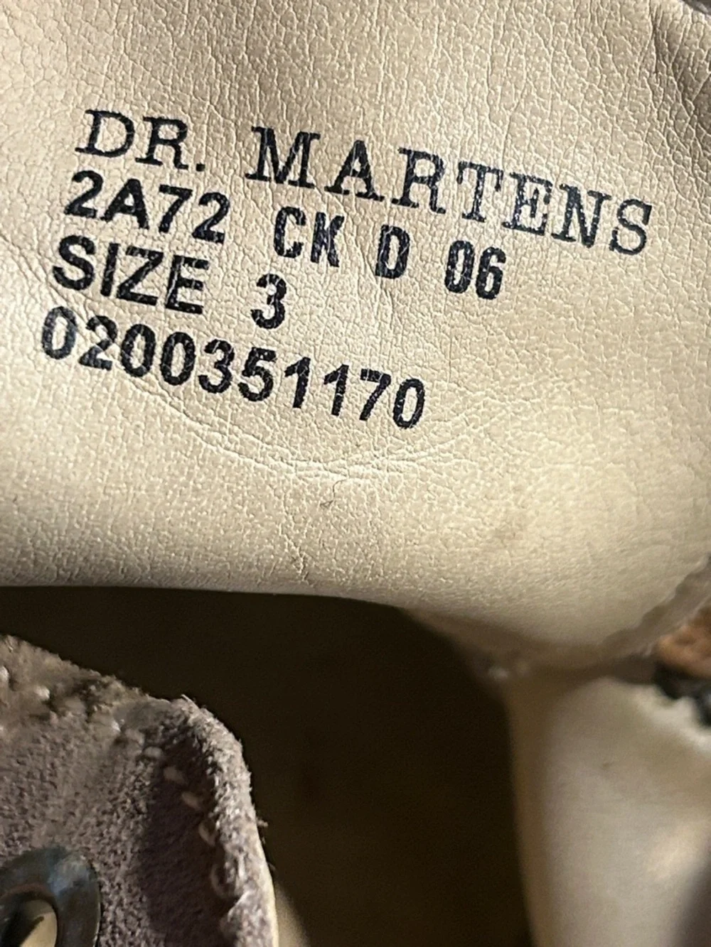 Dr Martens made in England leather lace up ankle boots
